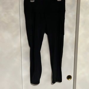 90 Degree Black Leggings with Pockets Size XL